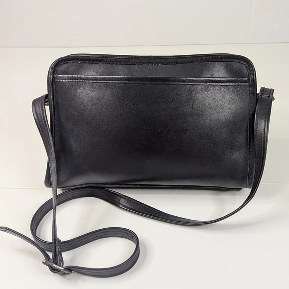 Wilson Pelle Studio Black Leather Crossbody Bag - Picture 1 of 15